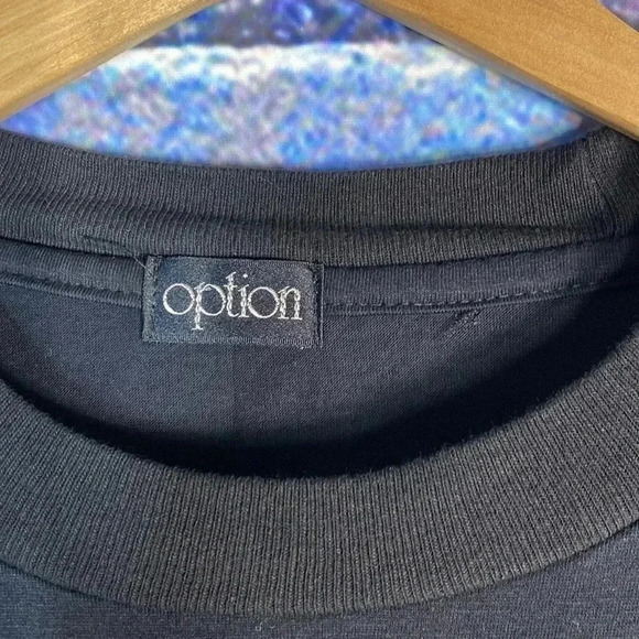 Vintage Option Graphic T-Shirt Fish  Black Medium - Picture 4 of 7